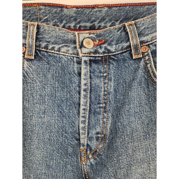 Vintage Lucky Brand Dungarees Lowrise Easy Fit Cuff Capri Jeans 14/32 USA - Picture 3 of 12